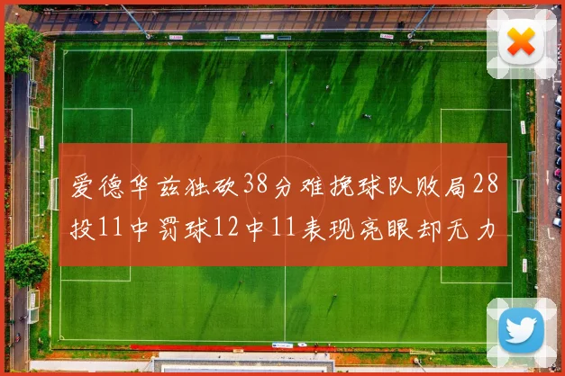 爱德华兹独砍38分难挽球队败局28投11中罚球12中11表现亮眼却无力回天